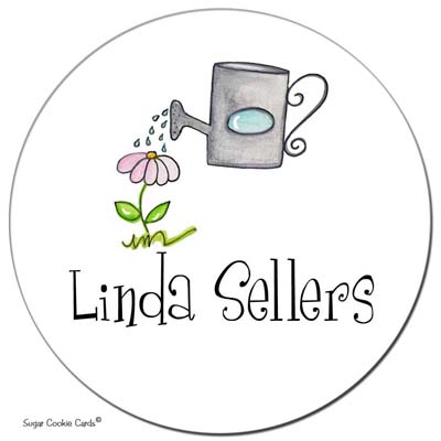 Sugar Cookie Gift Stickers - Watering Can